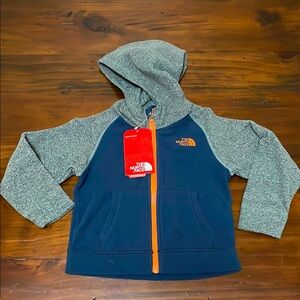 The North Face Kids' Navy and Gray Hoodie